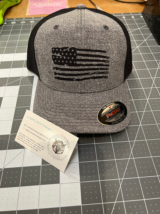 Distressed American Flag Men’s Hat